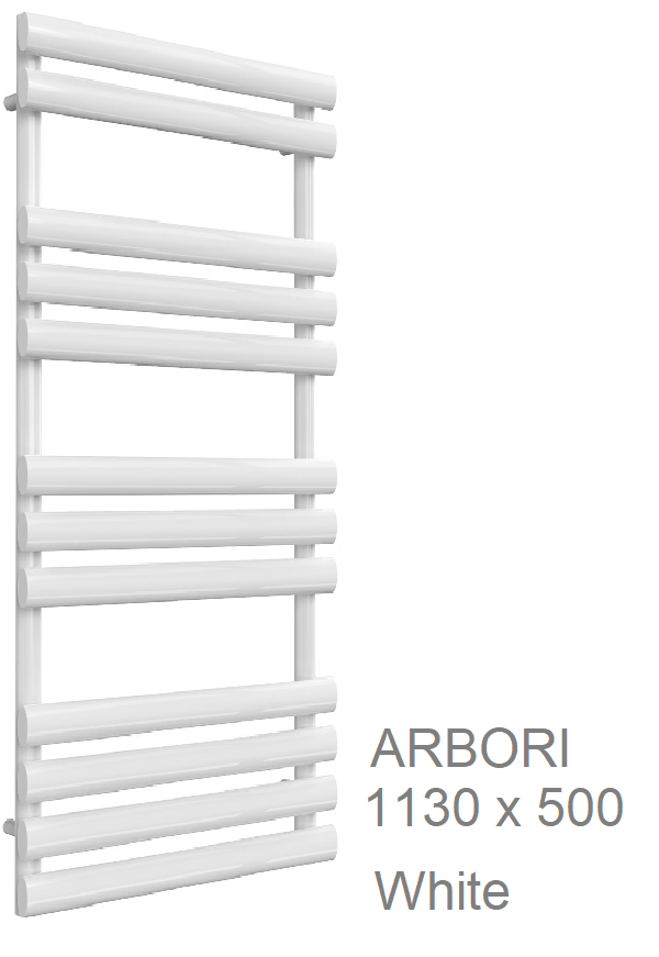 Arbori Towel Rail 820 x 500, Anthracite & White